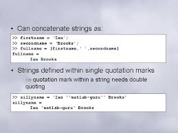 Using two quotation marks (without. Matlab Programming Scripts Functions Scripts It Is Possible