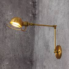 Swing Arm Kitchen Wall Lamp Gold Wall