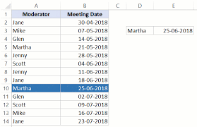 lookup value a list in excel