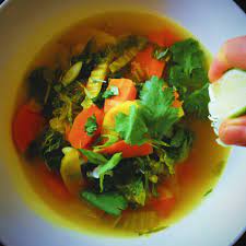 detox napa cabbage soup with ginger