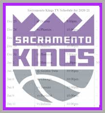 Check out our printable schedule selection for the very best in unique or custom, handmade pieces from our calendars & planners shops. Printable Sacramento Kings Schedule And Tv Schedule For 2020 21 Season Interbasket