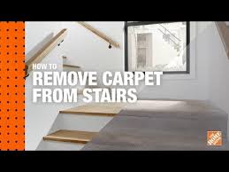 how to remove carpet from stairs the
