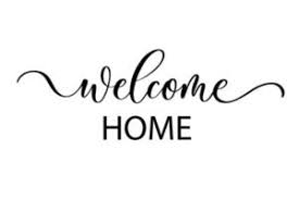 welcome home banner vector art icons