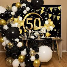 50th Gold And Black Party gambar png