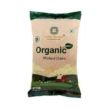 green blossom organic rolled oats pouch