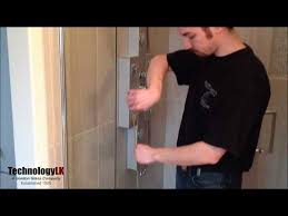 Install Vertical Shower Door Seal