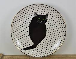 Black Cat Plate