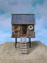 Coastal Beach House Miniature Fairy