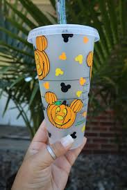 I love collecting starbucks cups. Halloween Disney Starbucks Cup Reusable Cold Venti Cup Etsy In 2020 Starbucks Cups Disney Starbucks Pumpkin Cups