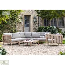 Porthallow Wooden Corner Sofa Set The