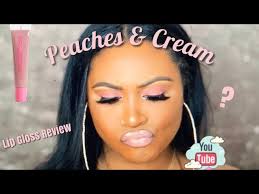 cream makeup new peach lip gloss set