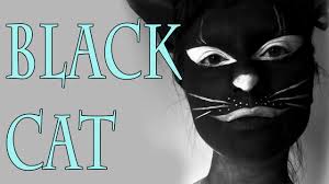 black cat halloween makeup tutorial