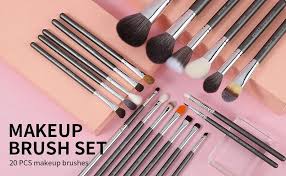 20ps docolor makeup brush set kit