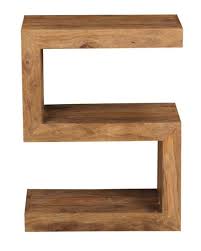 Cuba Natural S Shaped Side Table In Stock