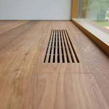 custom timber flooring heating grill