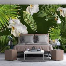3d Wallpaper Tropical Green Plant Wall