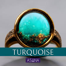 turquoise rings gold silver blue