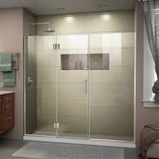 dreamline frameless shower door with 2