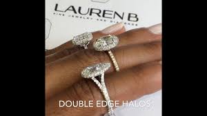 lauren b double edge halo diamond