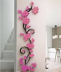3d Vivid Flower Art Diy Decor Wall