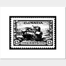 Vintage Canada Postage Stamp Military