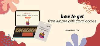 how to get free apple gift card codes