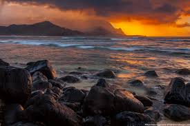 Stormy Sunset On Hanalei Bay