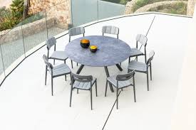 Ceramic 8 Seat Round Garden Table Set