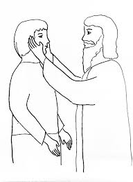 Framed artworks on canvas are exhibited without plexiglass or glass. Bible Story Coloring Page For Jesus Heals A Deaf Man Free Bible Stories For Children