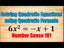 Solving Quadratic Equations Using