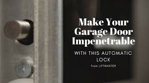 automatic garage door lock