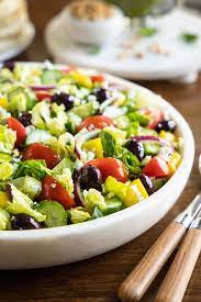 the best greek salad with fresh herb