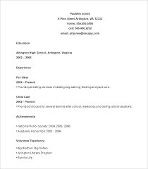 Resume Template Google Docs Sample Resumes For Teens Basic Examples