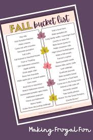 fall bucket list family ideas free