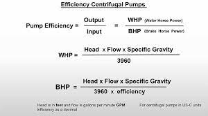 centrifugal pump efficiency