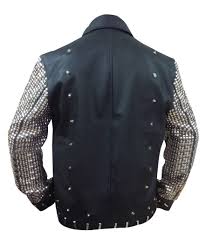Wwe Y2j Black Studded Light Up Chris Jericho Jacket Usa Jacket