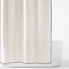 black white shower curtain