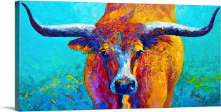 Wide Spread Texas Longhorn Wall Art