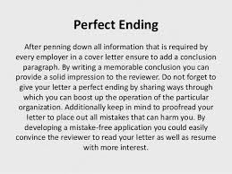 Application letter ending