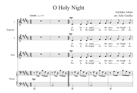 o holy night for ssa plus piano by
