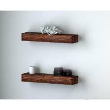 Distressed Floating Shelves