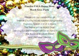 Free Printable Mardi Gras Invitations Happy Hour Party Online