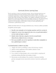 Sample Scholarship Essays About Community Service Community