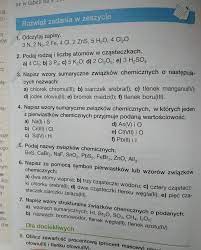 Chemia klasa 7 proszę o rozwiązanie wraz z wytłumaczeniem.strona 136  zadania od 1 do 7 - Brainly.pl