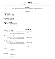 Sample Resume For College Students With No Job Experience Examples