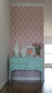 the wallpaper in my house pink trellis