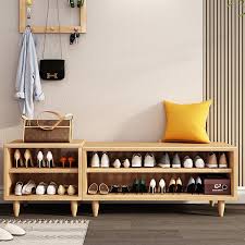 shoe storage cabinet rubberwood 2