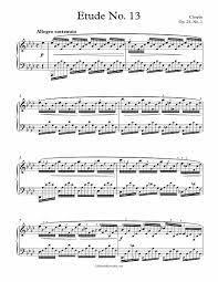 Free Piano Sheet Music – Etude No. 13 – Op. 25, No. 1 – Aeolian Harp –  Chopin – Michael Kravchuk