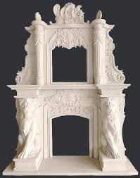 Leoni Seduti Large Marble Fireplace