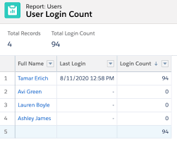 login count on the user record